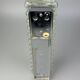 60s 70s wall lamp Limburg Germany Wall Sconce Ice Glass Chrome Space Age