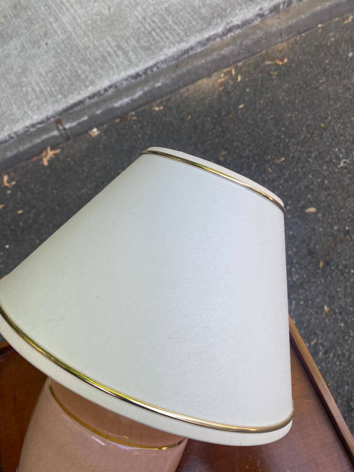Vintage table lamp in crackled ceramic