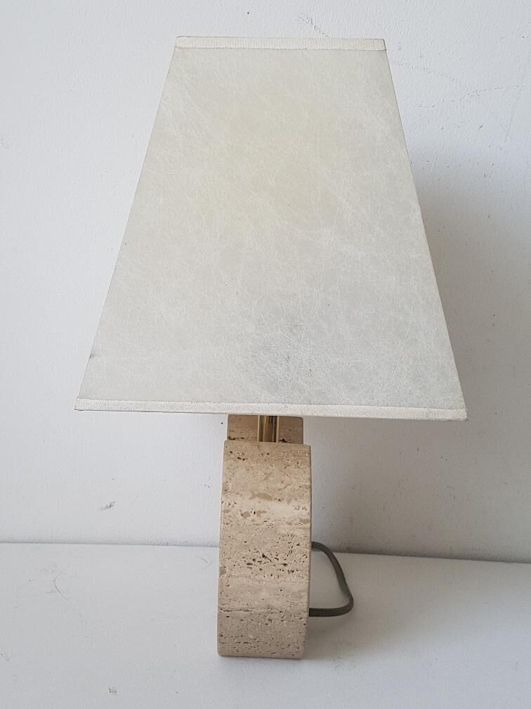 Lamp in travertine 70s