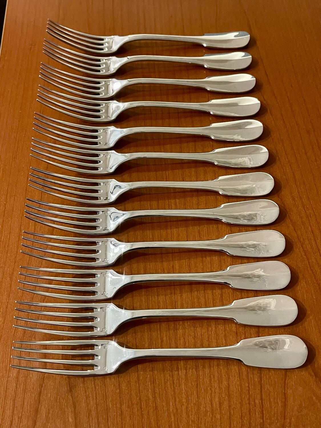 12 Christofle Cluny old Paris forks 20.5 cm very good condition