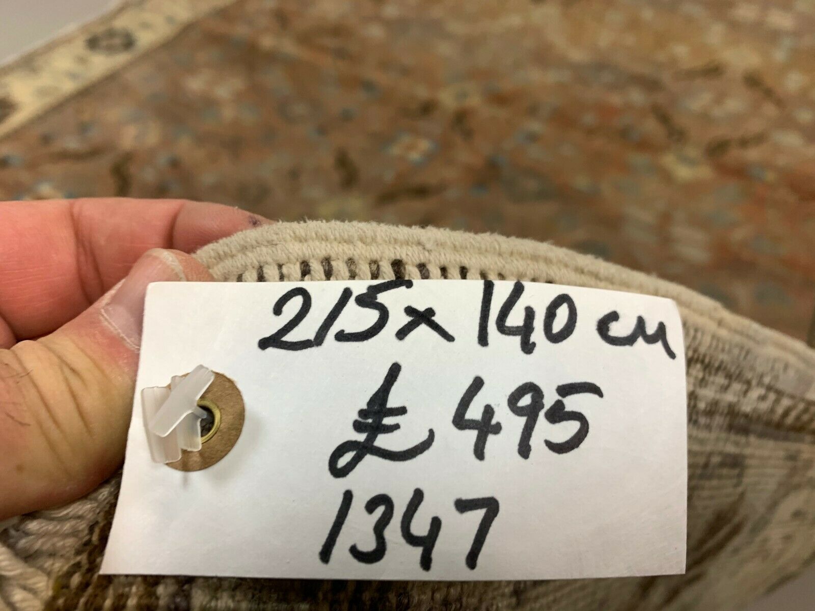 Turkish rug 215x140 cm wool