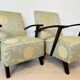 Art Deco Armchairs, Prague, 1950s, Set of 2