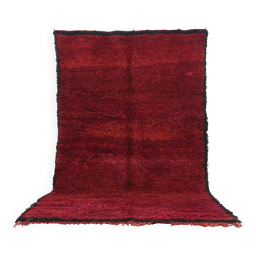 Tapis marocain vintage en laine berbère fait main