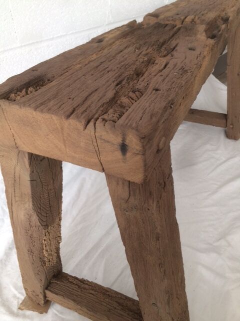 Workbench out of his barn wood