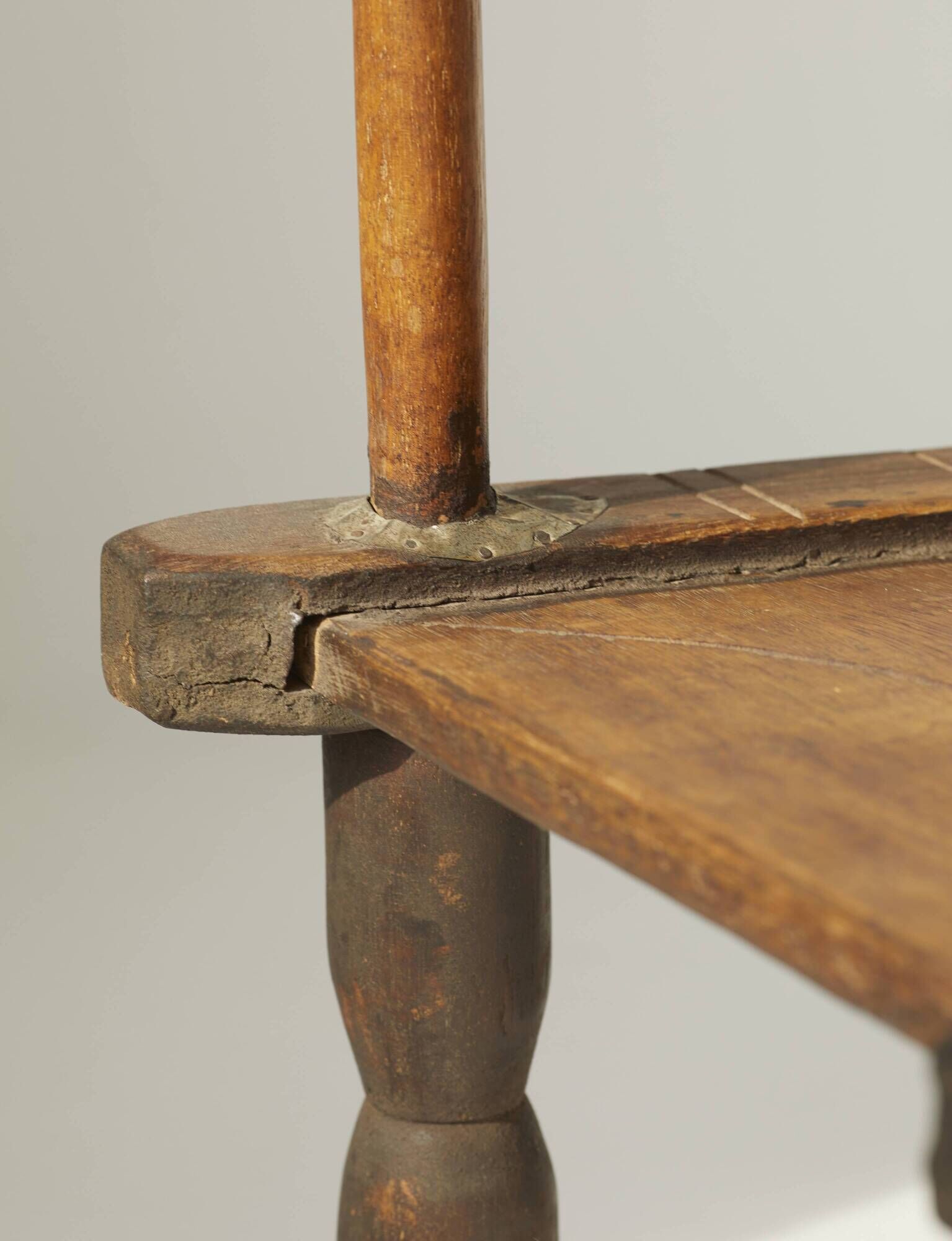 Small vintage wooden Baoulé chair (West Africa) Circa 1960