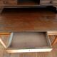 Art Deco tiered desk in light oak