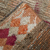 1960s antique wool vintage runner rug