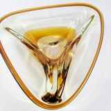 Vintage Amber Murano Style Glass Pocket Cup