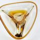 Vintage Amber Murano Style Glass Pocket Cup