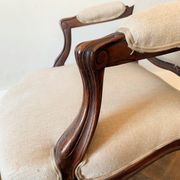 Fauteuil à la reine, style Louis XV, XIXème siècle