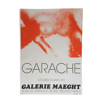 Garache claude (1929) galerie maeght, 1977. affiche réalisée en lithographie originale