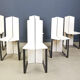 Chaises de salle à manger postmodernes, ensemble de 6 - années 1980