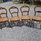 4 chaises style Louis XV en merisier