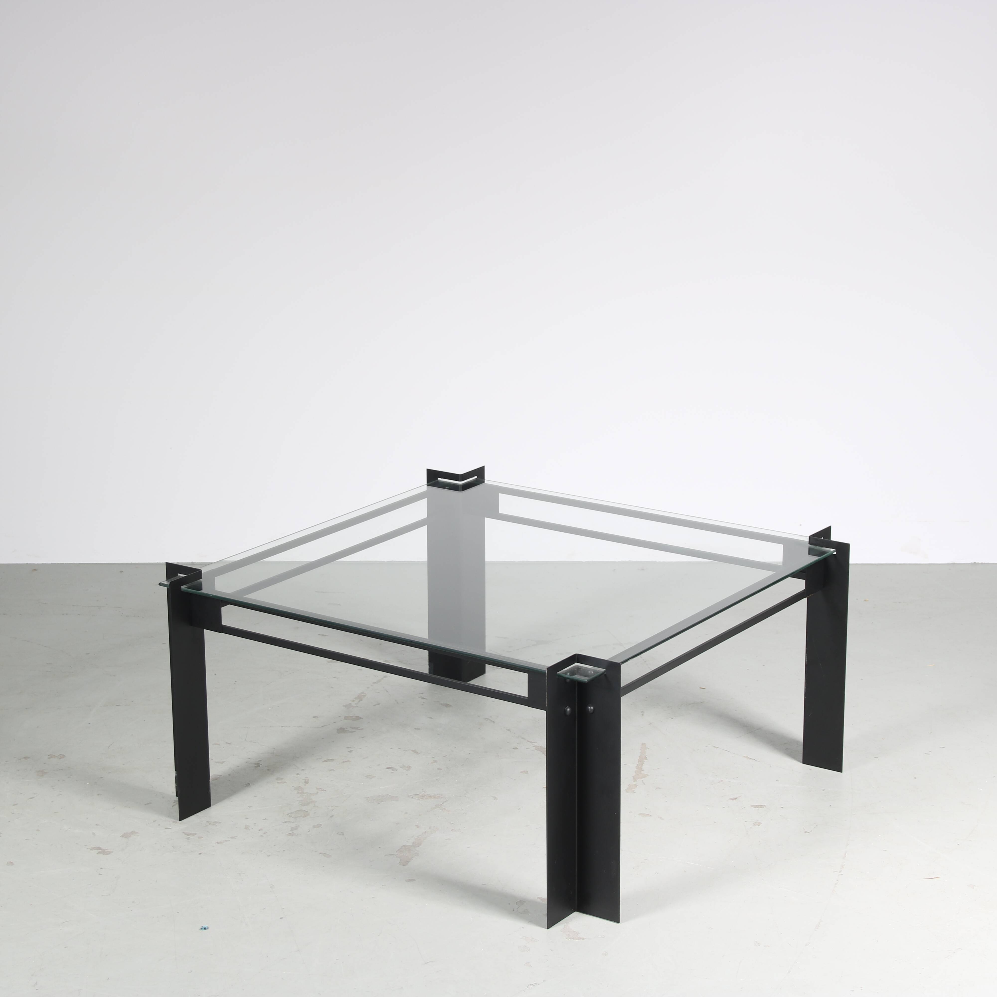 1980s Square Dutch design coffee table