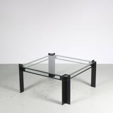 Table basse carrée design hollandais des années 1980