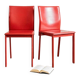 Paire de chaises en cuir