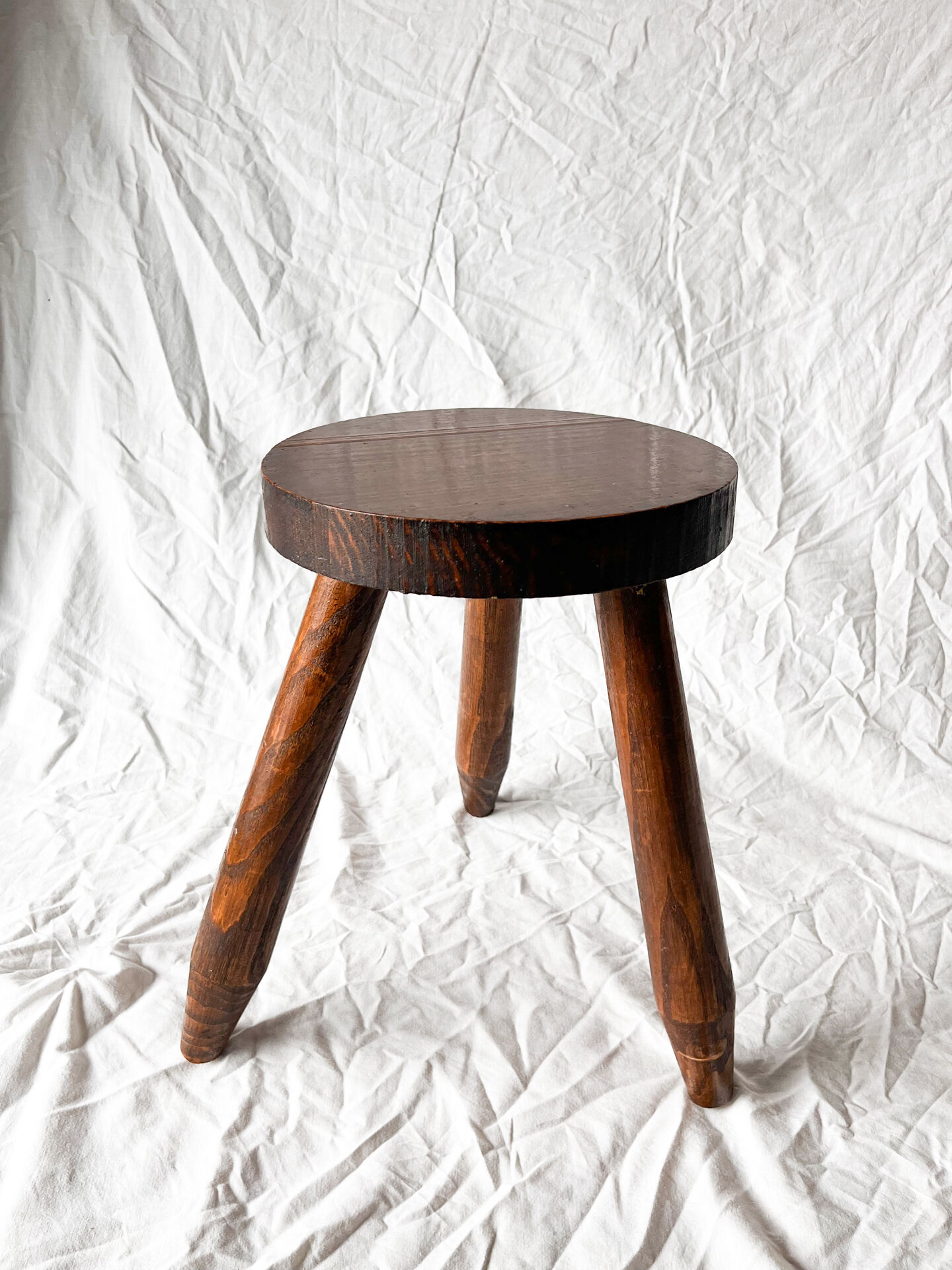 Small Wooden Tripod Stool