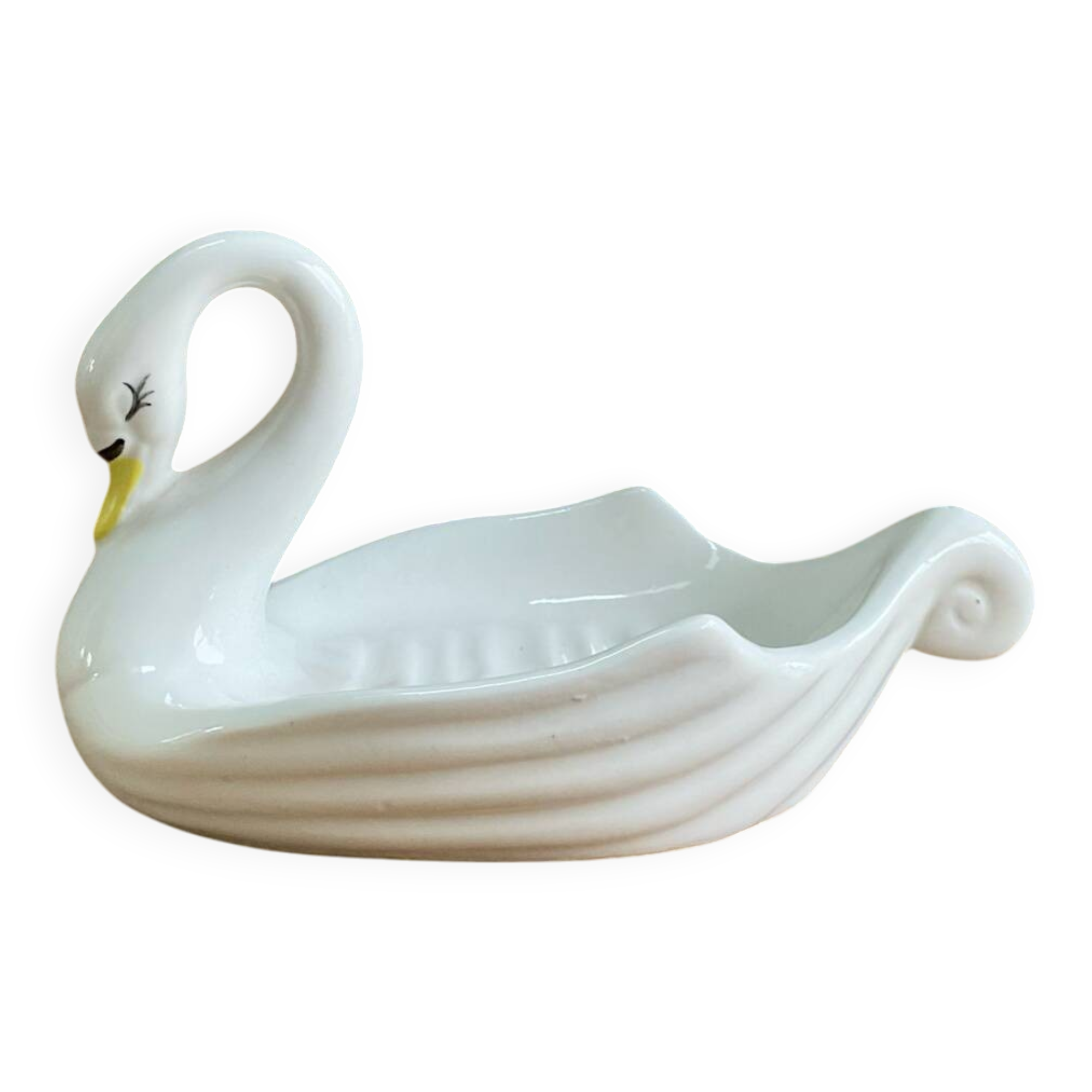 Swan soap dish