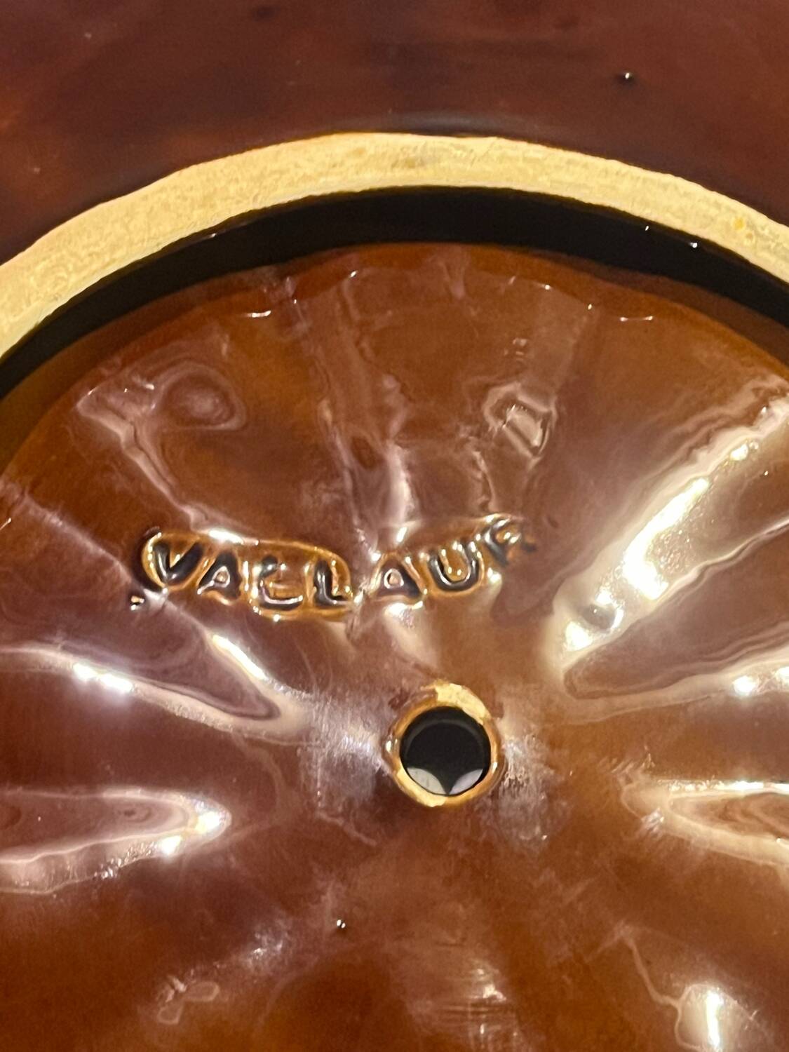 Plate signed Vallauris