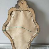 old mirror in gilded wood