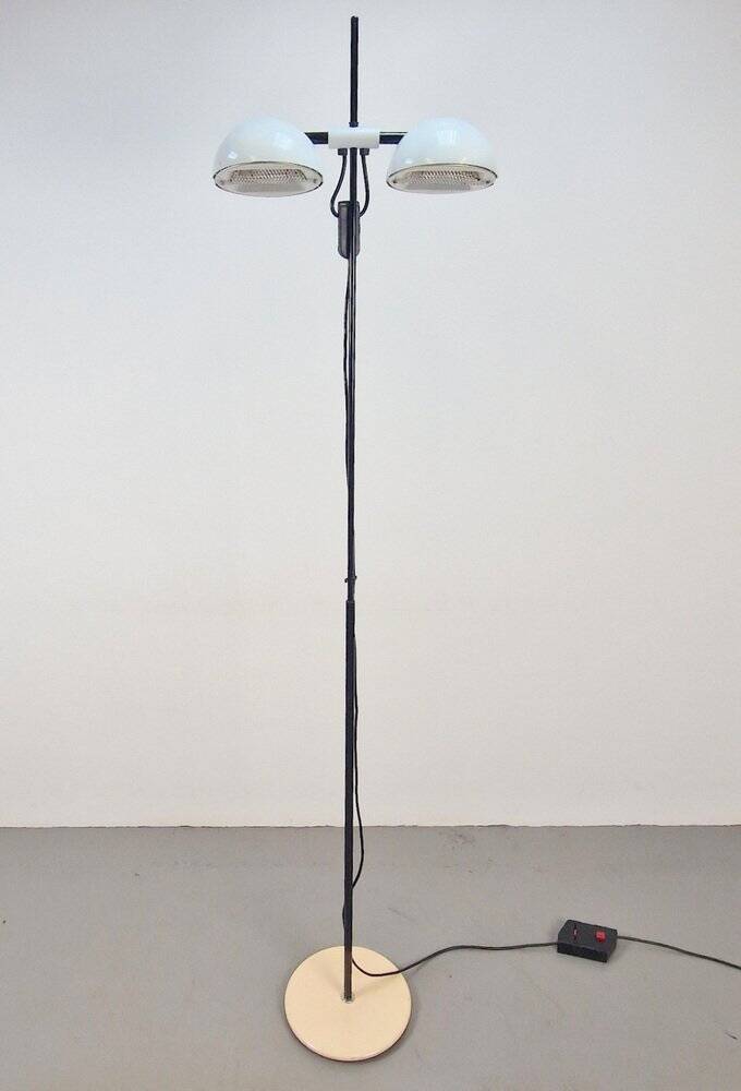 Vintage White Floor Lamp from Valenti Milano, Italy, 1970s