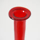 Italian red blown glass bottle EMPOLI