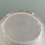 Art Deco ball vase in frosted glass