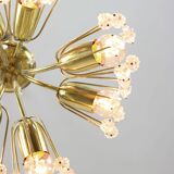 Mid-Century Chandelier by Emil Stejnar for Rupert Nikoll / 1950s Austria / Flower Bouquet Light