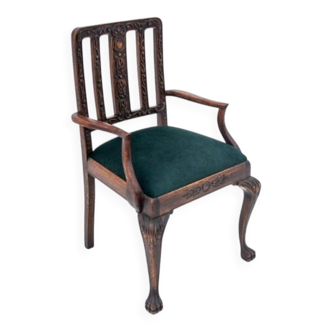 Fauteuil de style Chippendale, vers 1900, restauré
