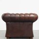 English style cowhide Chesterfield club chair