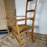 Mulched armchair high backrest