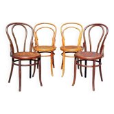4 chaises bistrot n°14 et n°18 début XXe
