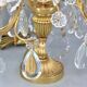Pair girandoles chandelier bronze & crystal louis XV style