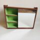 Small Wall Mounted Teak Toilet Cabinet Solid 50s