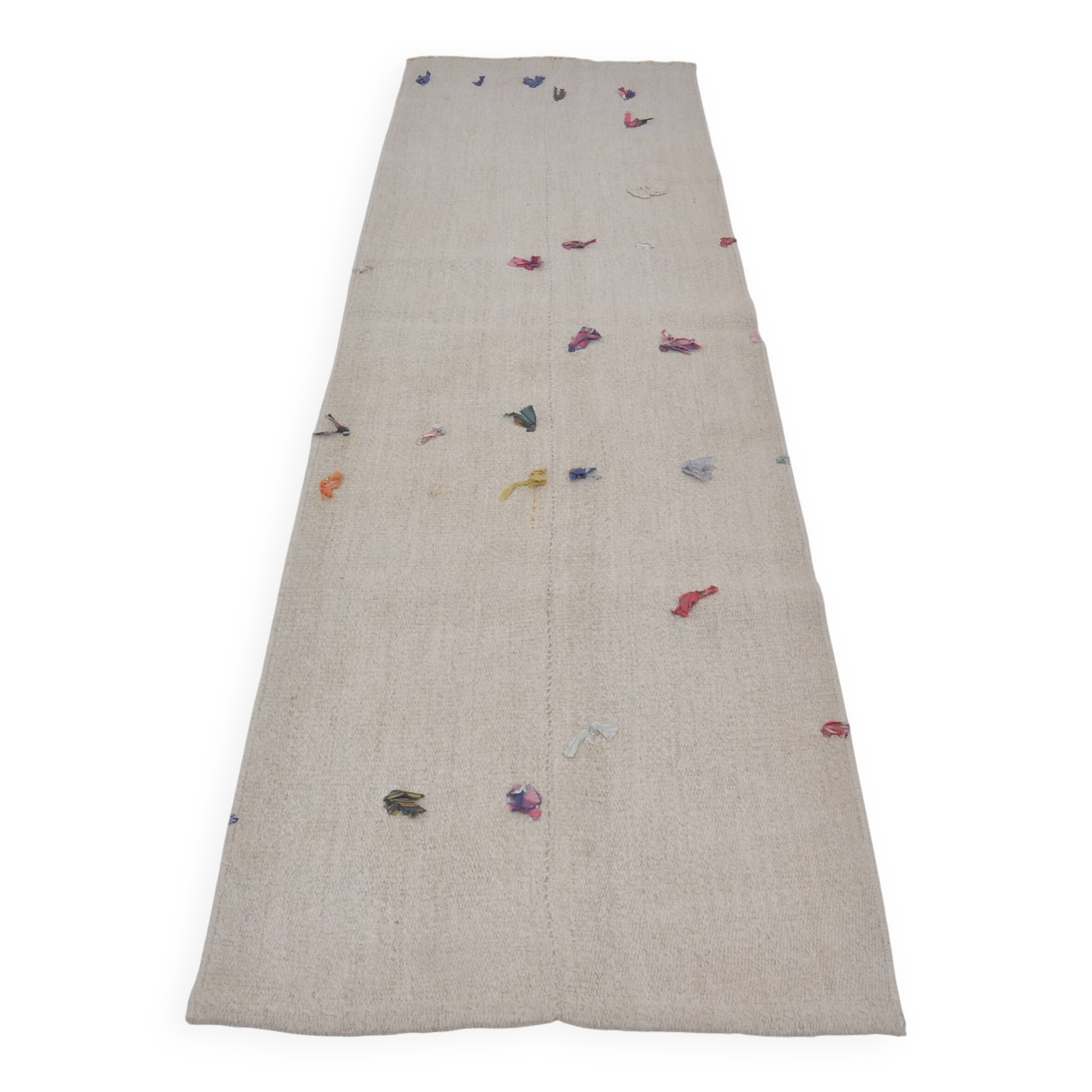 Handwoven Vintage Hemp Hallway Runner sku3921