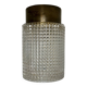 Plafonnier vintage , laiton et verre , Carl Fagerlund Suède 1960