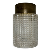 Vintage ceiling light, brass and glass, Carl Fagerlund Sweden 1960