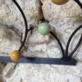 Wall coat rack 50s, colored balls
