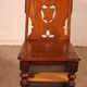 neogothic step stool - 19th century in oak