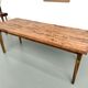 Table de ferme vintage en peuplier