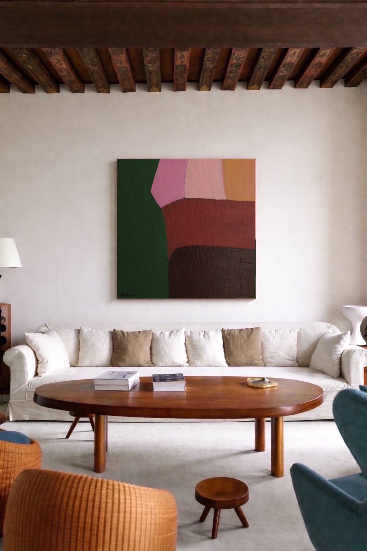 Abstract painting "late in the afternoon"