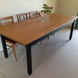 Solid oak farmhouse table 213 cm