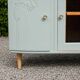 Art Deco sideboard in solid wood – Verdigris – 140 cm