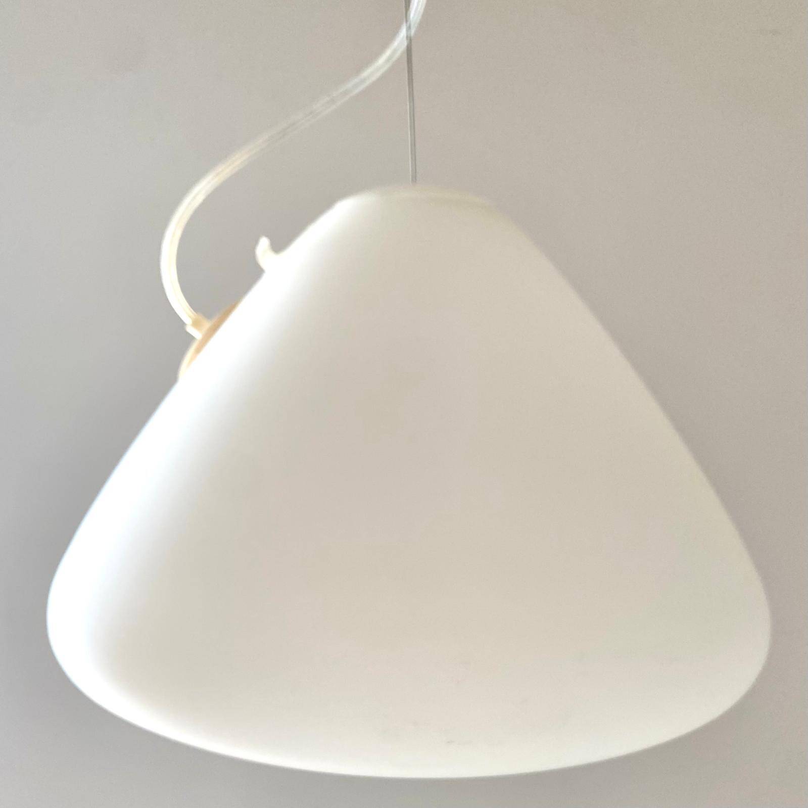 Artemide Capsule Pendant Light by Ross Lovegrove, White Glass, 2010