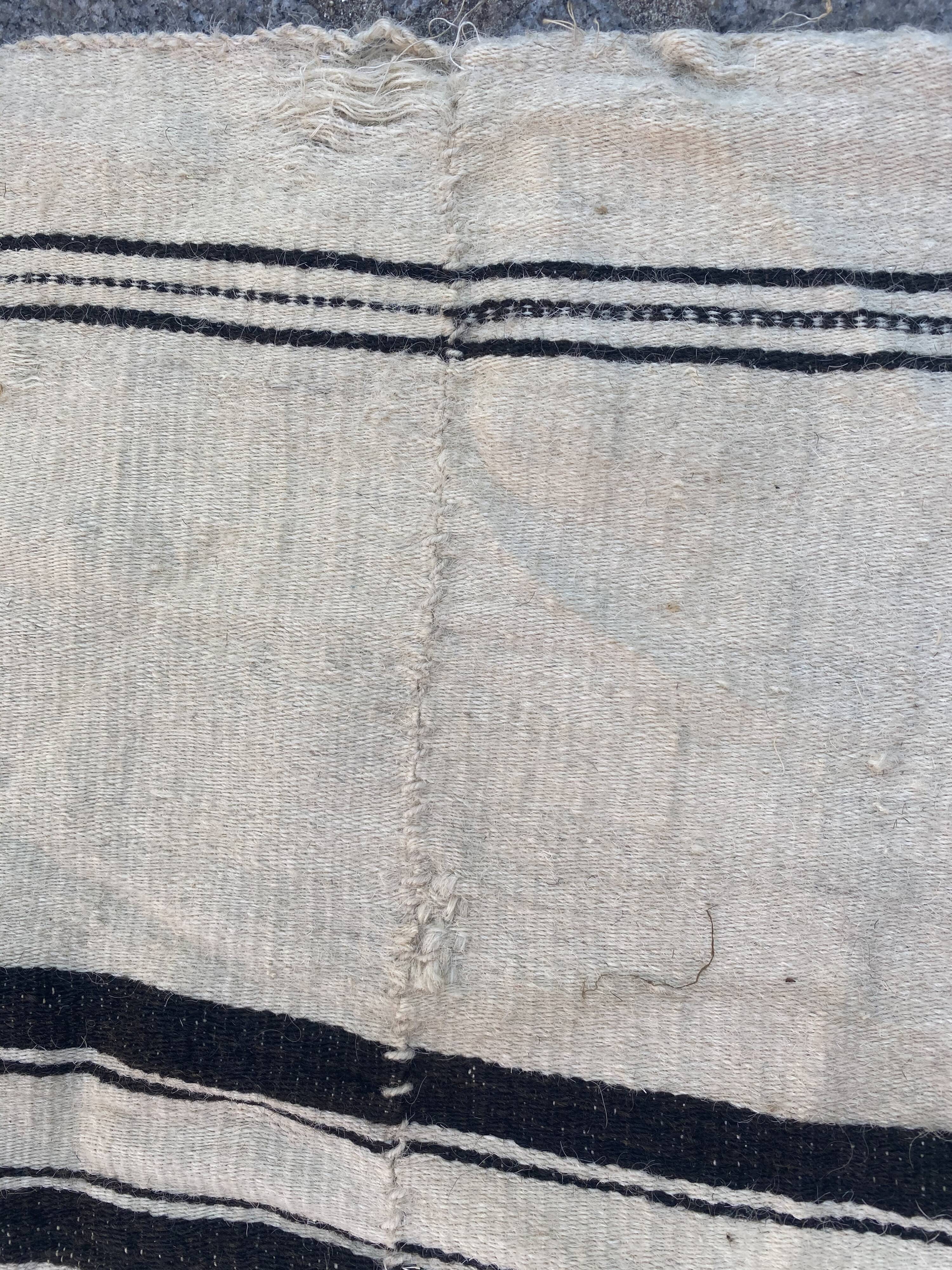 Kilim ancient weaving of Mali handmade 134x254 cm