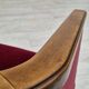1950s, Danish armchair, original condition, furniture velour, beech wood.
