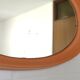 Orange Space Age Mirror Vintage Plastic Wall Mirror Mid Century Modern 1970