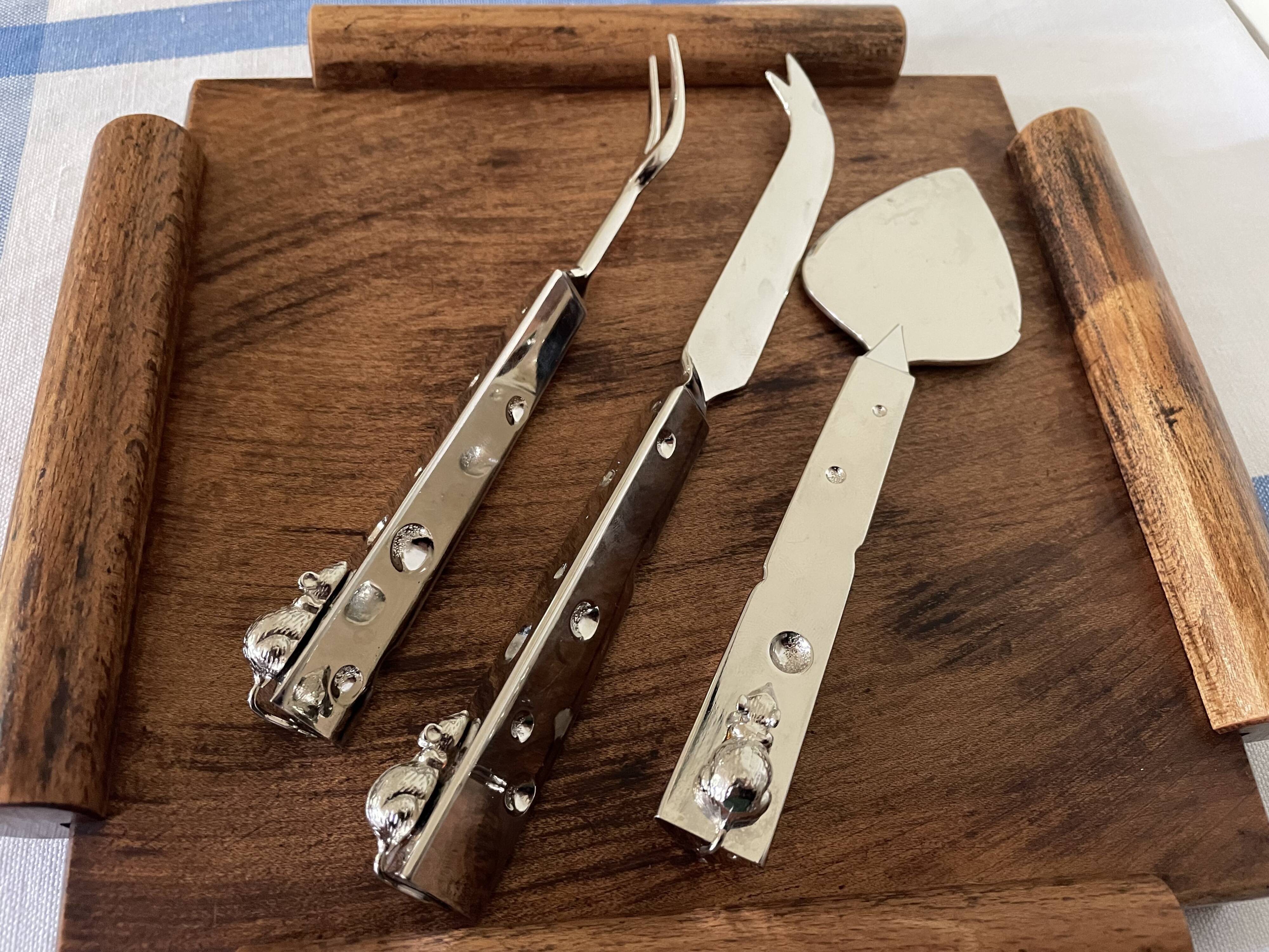 3 cutlery cheese service mouse sleeves