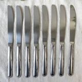 8 vintage stainless steel knives made in France