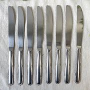 8 vintage stainless steel knives made in France
